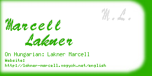 marcell lakner business card